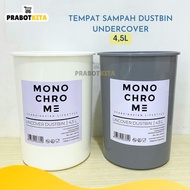 Uncover 4.5 L Monochrome Trash Can - Without Lid / Dustbin Basket Trash Container