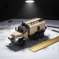 [Mini Spend ₫0-₫1.5k] 1:64 Scale Alloy RC Tru 6-Wheel 2.4GHz Mini 4WD Remote Control Car for Boys Cr