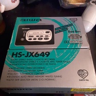 Walkman AIWA HS JX649 Fullset Dus minus tape gak nyala