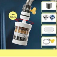 6-Layer Rotating Direct Faucet Water Filter - 4-Stage Water Filter Faucet