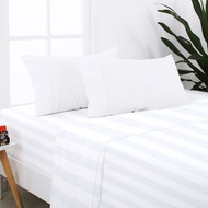 5 Star Hotel resort Good Linen Duvet Cover Single Queen King 3cm stripe cotton Quilt Pillow case bed