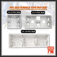 PVC BOX SURFACE TYPE NUT BOX / ELECTRICAL BOX / BASE 3X3 3X7 3X10