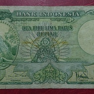 Indonesia seri hewan 2500 rupiah 1957