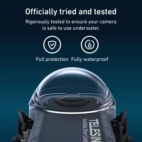 TELESIN Underwater Invisible Waterproof Case For Insta360 X4 50M Diving Shell Housing Cover For Inst