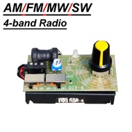 4-Band FM MW SW Radio AM FM Medium Wave Short Wave Receiver Headphone Radio Module Antenna Frequency