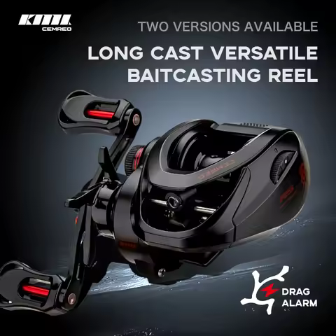 Small Body Long Cast Bait Casting Fishing Reel Magnetic Break System 7kg Drag Power Easy to Hold Dra