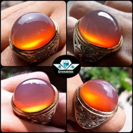 Obi Nucleus Lembayung Pinkish Orange RARE Color Asli Obi Bacan