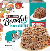 Purina Beneful Small Breed Wet Dog Food Variety Pack, IncrediBites With Real Beef, Chicken and Salmo
