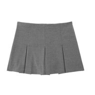 MUJER Pleated Skirt Shorts for Women Black High Waist Female Shorts Summer Basic Mini Shorts Women S