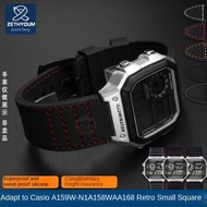 Suitable for Casio Retro Small Square A159/A158/W-800H/SGW300/AE1200 Silicone Rubber Strap Accessori