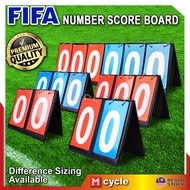 FIFA Premium Sports 4 6 Digit Number Flipping Scoreboard Sport Soccer Volleyball Basketball Referee 