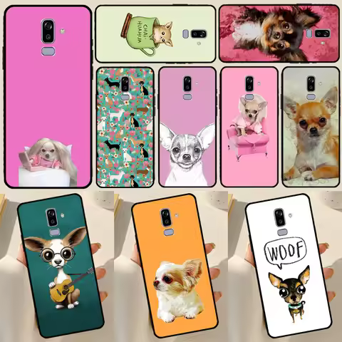 Chihuahua Dog Phone Case For Samsung Galaxy J4 J6 Plus A6 A7 A8 A9 J8 2018 A3 A5 J1 J3 J5 J7 2016 20