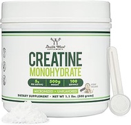 Creatine Monohydrate Powder 1.1lbs (100 Servings of 5 Grams Each - Micronized Creatine Powder) Unfla