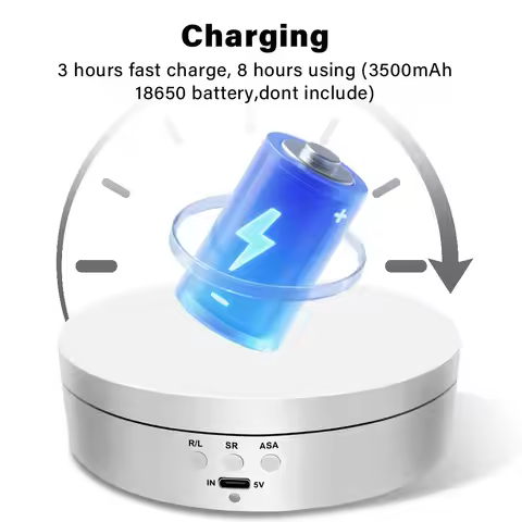 138mm electric rotating mirror display stand, 360-degree turntable,jewelry stand, rotating shooting,