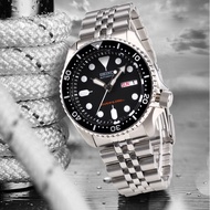 Seiko_SKX007K2นาฬิกาผู้ชายนาฬิกาข้อมือผู้ชาย Black Dial Water Ghost ดำน้ำนาฬิกาสำหรับผู้ชาย