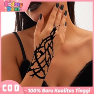 Gothic Velvet Rope Halloween Women's Bracelet with Thorn Details Unique Accessories Gothic Party Acc