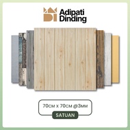 3D Wood Foam Wallpaper 70 x 70 Cm Wallfoam Wood Motif Decoration