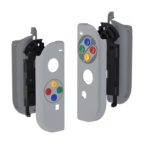 eXtremeRate Housing Shell Case W/Full Set Buttons for Nintendo Switch JoyCon & OLED Joycon - SFC SNE