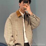 [1:1] MM25FW25FW Plaid Collar Jacket