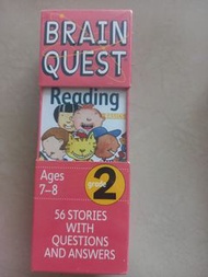 全新未拆包装 Brain Quest Reading Grade 2 英文學習卡  (送Grade 3 Math, Grade 1 Reading)