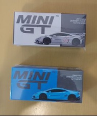 賣 圖中 全新 1:64 MiniGt  Mini Gt 189 及 Mini Gt 258 Liberty Walk LB WORKS Lamborghini 林寶堅尼 Huracan 車仔 各一架