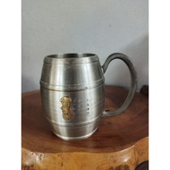 Tin Mug (Pewter) Merlion Logo Singapore