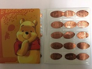 迪士尼香港日本金幣一套連pooh金幣薄