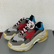 ✨全新現貨 巴黎世家老爹鞋Balenciaga triple s 藍紅配色