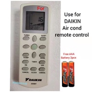 (Free Battery) Daikin Air Cond Remote Control Replacement