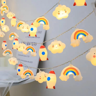 1.5M/10LED Rainbow Star Battery Box String Light String Childrens Room Night market stall festive de