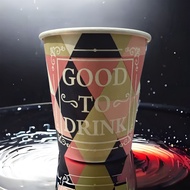 7oz Thick Paper Cup 50pcs Diamond Pattern 7oz Pink