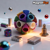 216Pcs Magnet Beads Cube Building Toy 5mm Magnetic Ball Magic Magnetic Balls