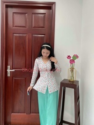 SET BỘ BÀ BA LỤA 100D HOA NHÍ XINH XẮN