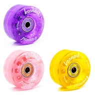 58*32 .53*32mm 82A outdoor road Double row roller skates four-wheel roller skates PU Transparent whe