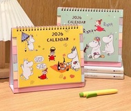 (全新) 💥包郵💥2026 日曆 Moomins 姆明家族 港版月曆 香港假期