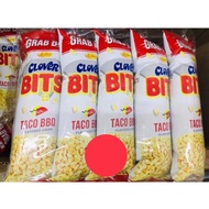 CLOVER BITS TACO BBQ ONLY FLAVORED CHIPS NEW GRAB BAG 10 PCS