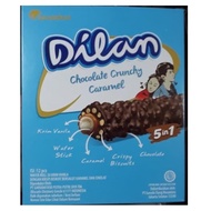 Gery Dilan chocolate crunchy caramel Roll Dilan Bar/ Dilan Biscuit/