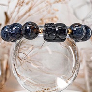 【彼得石貔貅】全藍彼得貔貅 天然水晶手鍊手串 / 大咪數 大手圍