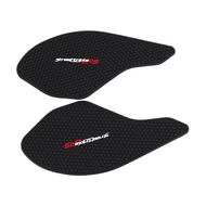 แผ่นป้องกันลื่นสำหรับถังเชื้อเพลิงรถจักรยานยนต์ MPOVNCE Triumph 765 675 S R RS ตกแต่งด้วยกระดูกปลา ป