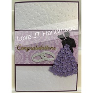 Closest to A5 Size Handmade Card Greeting Card Wishes Card Wedding Congratulations Card