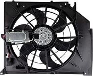 MYSMOT Radiator Cooling Fan Assembly for 1999-2005 B-M-W E46 3-Series 320i 323Ci 323i 325Ci 325i 325