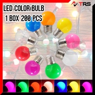 TRS Topreadystock 200Pcs 3W LED G45 Color Ping Pong Bulb Decoration Lights