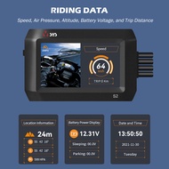 {retytu} Vsys motorcycle dash cam 3.0 inch waterproof screen dual 1080P front and rear support GPS, 