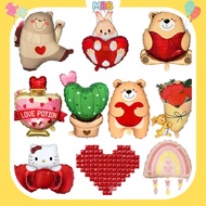 International Women's Decorative Balloons 8/3 Bear, Heart, I Love You - Valentine's Day Decor - MBBD