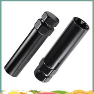 7 Spline Lug Nut Key 6 Spline Lug Nut Socket Removal Tool, 2 PCS Dual Hex Drive Aftermarket Wheel Lo