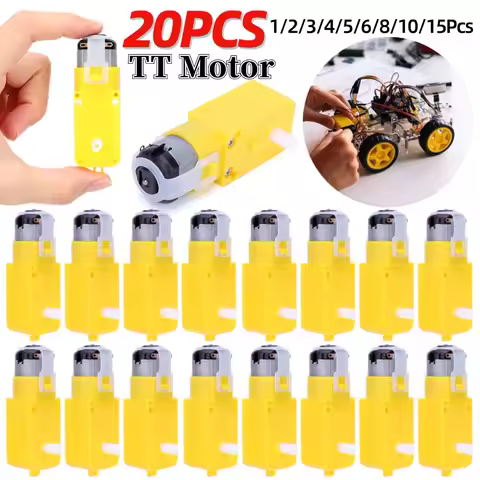 1-20Pcs TT Motor Dual Shaft EMC Smart Car Robot Motor for Arduino DC 3-12V Motor Intelligent Car Cha