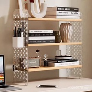 Desk Layered Desktop Storage Desk Shelf Hole Simple G2F Workplace Bookcase Student Small Bookshelf Z