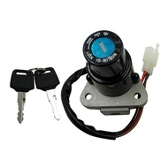 [mcfsnzwtxz1bw] Keyed Ignition Switch Kit Aluminum Motorbike Spare Part for Yamaha DT125 DT200 TW200