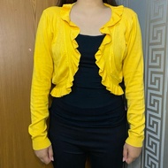 Yellow Knit Cardigan