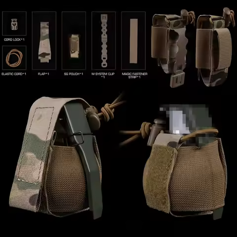 M67 Grenade Pouch Rgd-5 Storage Bag Tactical Plate Carrier Molle Equipment Mini Elastic Fixed Pocket
